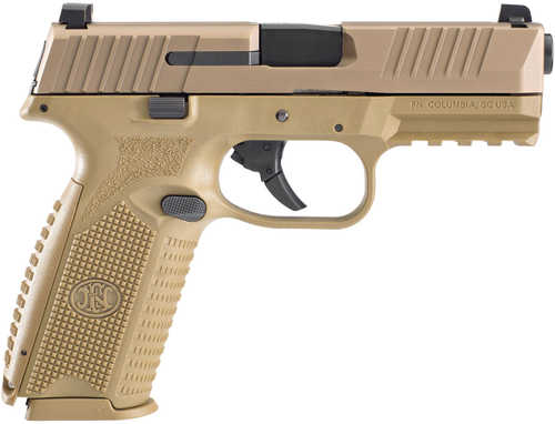 FN 509 Semi Automatic Pistol 9mm 4" Barrel 17 Round Flat Dark Earth