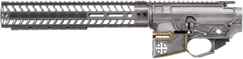Spike's Tactical Rare Breed Crusader Lower/Upper Set with Painted Helmet 5.56 NATO 12" MLOK Rail Distressed Cerakote Finish
