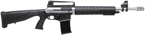 Click to see larger image. Iver Johnson Arms Stryker Semi-Automatic Shotgun 12 Gauge 20" Barrel 3" Chamber 5 Round Nickel Finish