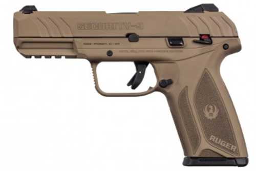 Ruger Security 9 Semi Automatic Pistol 9mm Barrett Brown 15 Round Capacity 4" Barrel