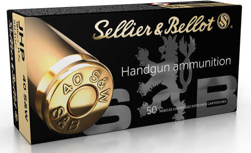 40 S&W 20 Rounds Ammunition Sellier & Bellot 180 Grain Jacketed Hollow Point