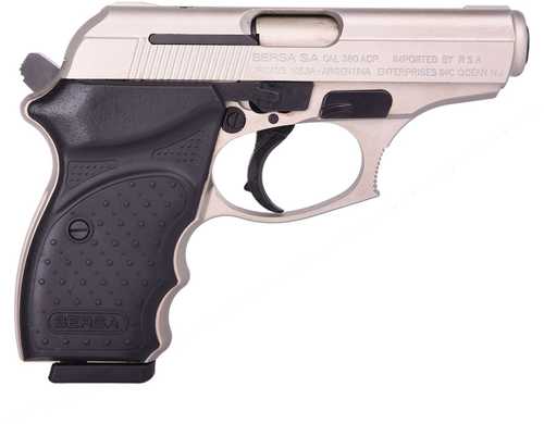 Bersa Semi-Auto Pistol Thunder 380 ACP Nickel Single/ Double Action 8+1 Rounds 3.5" Barrel Concealed Carry