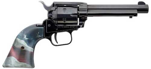 Heritage Manufacturing Revolver 22LR Blue Finish US FLAG GRIP 4.75 Fixed Sights 22 LR Barrel 4.75" 6rd capacity
