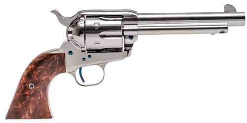 Stand Mfg SAA 1873 Revolver 45 Colt 5.5" Barrel Nickel Plated 2 Piece Grip
