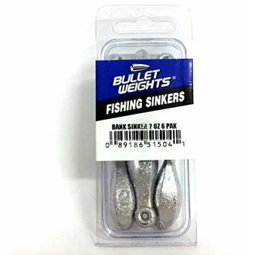Bullet Weights Bank Lead 2oz 6/Card Md#: BLC2 - Freshwater Fishing Baits &  Lures at  : 1030715680