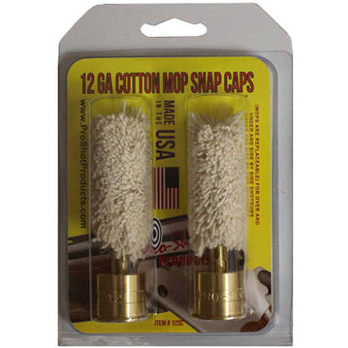 Pro-Shot 12 Gauge Cotton Mop Snap Caps Brass Base