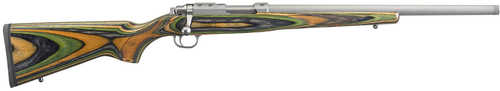 Ruger 77/17 Rifle 17 Hornet 6+1 Capacity 18.5" Barrel Laminated Green Mountain Stock Matte Stainless Finish Threaded