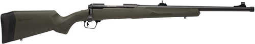 Savage 110 Hog Hunter Bolt Action RIfle<span style="font-weight:bolder; "> 350</span> <span style="font-weight:bolder; ">Legend</span> 18" Barrel 4 Round Dark Green Fixed AccuFit Stock Black