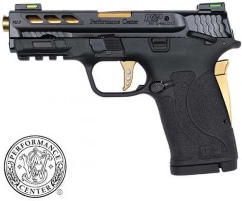 Smith & Wesson Performance Center M&P380 Shield EZ M2.0 3.8'' Gold Ported Barrel 8 Round Black Finish