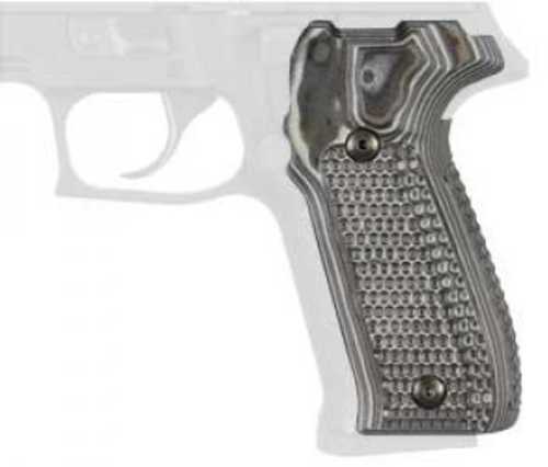 Hogue Grips Extreme G10 Piranha Fits Sig Sauer P226 Rubber G-Mascus Black/Gray 26137