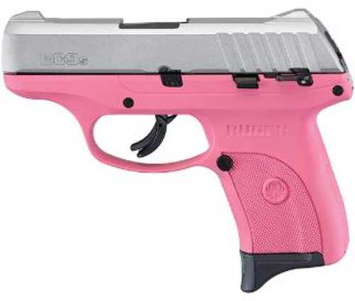 Ruger Ec9s Pistol 9mm 3" Barrel 7 Round Pink Frame Satin Alum Slide-img-0