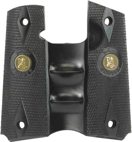 Pachmayr Grip Signature Fits Colt 1911 Gripper with Finger Grooves Black 5008