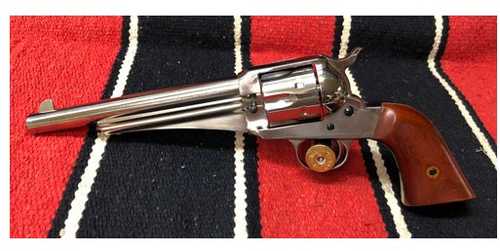 Cimarron 1875 Outlaw Revolver 45 Colt 7.5" Nickel Finish Walnut Grip