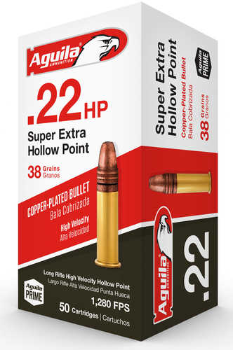 Aguila Super Extra High Velocity 22 LR 38 gr Ammo 50 Round Box-img-0