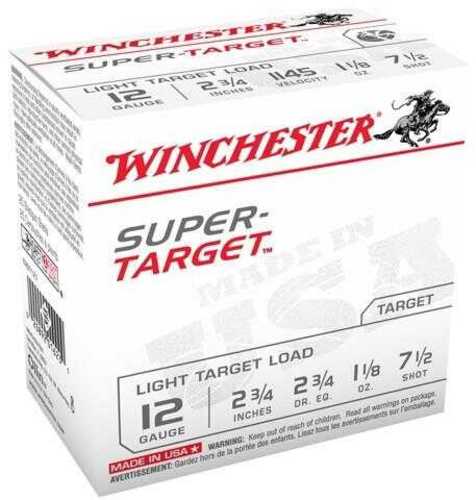 12 Gauge 25 Rounds Ammunition Winchester 2 3/4" 1 1/8 oz Lead #7 1/2