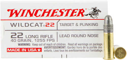 22 Long Rifle 50 Rounds Ammunition Winchester 40 Grain Lead