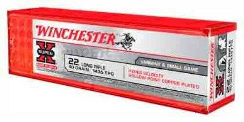 22 Long Rifle 100 Rounds Ammunition Winchester 40 Grain Lead