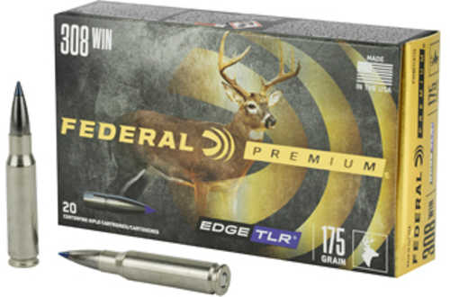 308 Winchester 20 Rounds Ammunition Federal Cartridge 180 Grain Edge TLR