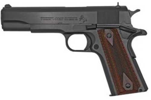 Colt Classic 1911 Series 70 Government Model .38 Super Pistol 5" Barrel 9 Round Fixed Sights Rosewood Grips Blue Finish