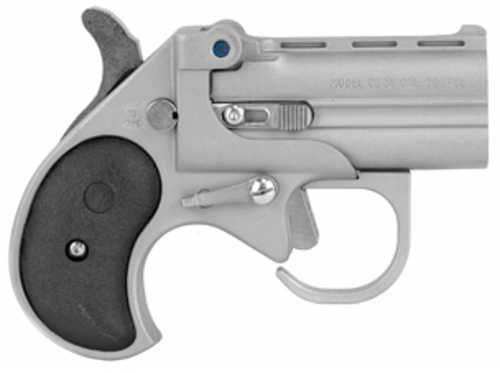 Click to see larger image. Bearman Pistols Big Bore Derringer with Guardian Package 38 Special 2.75" Barrel Alloy Frame Satin Cerakote Finish Synthetic Grips Fixed Sights 2Rd Cable Gun Lock Included BBG38SB