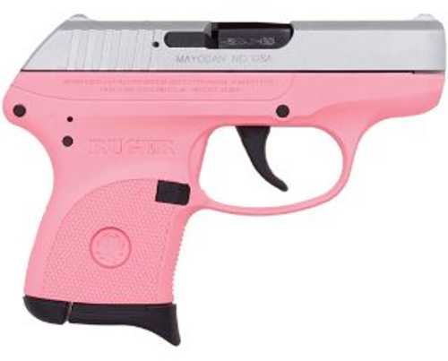 Ruger LCP Semi Automatic Pistol 380 ACP 2.75" Barrel 6 Round Pink Frame Satin Aluminum Slide