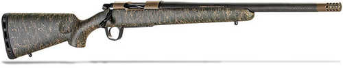 Christensen Arms Burnt Bronze Ridgeline Bolt Action RIfle 6.5 Creedmoor 20" Barrel Green With Black and Tan