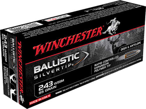 243 Winchester Super Short Magnum 20 Rounds Ammunition 95 Grain Ballistic Tip