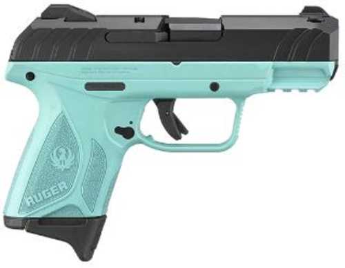 Ruger Talo Security 9 Compact Semi Auto Pistol 9mm Turquoise Frame 10+1 Rounds
