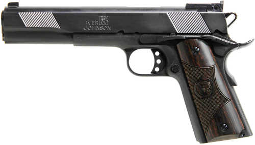 Iver Johnson Arms 1911 Eagle XL Semi Automatic Pistol 45 ACP 6" Barrel 8 Round Matte Blued Diamondwood Walnut With Logo Grip