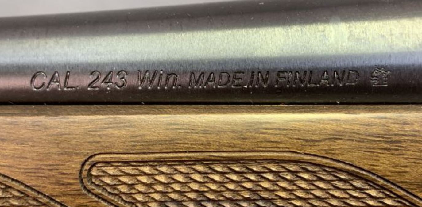 Tikka T3 Hunter Rifle 243 Win Walnut Stock Blued Finish 3 Round Magazine