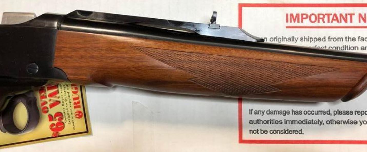 Ruger No. 1 Falling Block Rifle 416 Ruger 24" Barrel Single Shot Walnut Stock 11338