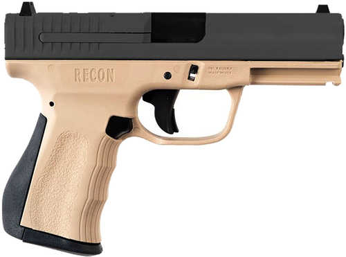 FMK Recon Pistol 9mm 14 Round 4" Barrel Desert Tan Frame Black Slide