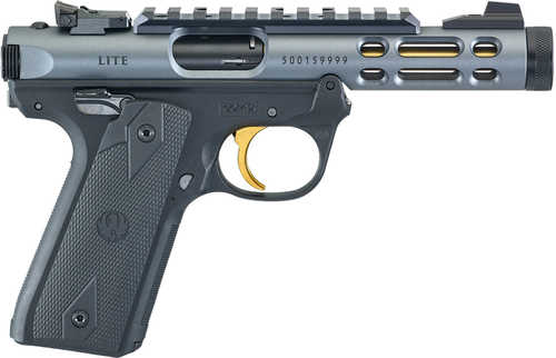 Ruger Mark IV 22/45 Lite Pistol 22 LR 4.40" 10+1 Diamond Gray, Black Frame
