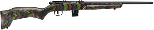 Savage Mark II Minimalist Bolt Action Rifle<span style="font-weight:bolder; "> 17</span> <span style="font-weight:bolder; ">HMR </span>10 Round 18" Barrel Green Fixed Thumbhole Stock Matte Black