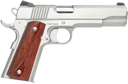 Dan Wesson Razorback RZ-10 1911 Pistol 10mm Auto 5" Barrel 8 Round Stainless Steel Frame With Cocobolo Grip