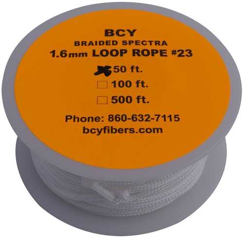 BCY Inc. BCY Size 23 Release Rope Spectra White 1 Meter