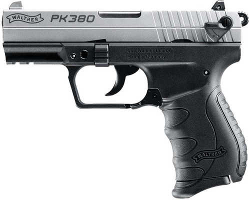 Walther Arms PK380 380 ACP 3.66" Barrel 8 Round Nickel Finish Semi Automatic Pistol