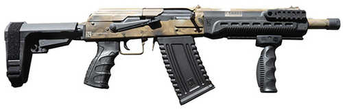 Kalashnikov Komrad Camo Shotgun 12 Gauge 12.50" Barrel 3" Chamber 5+1 SB Tactical SBA3 Pistol Brace Stock