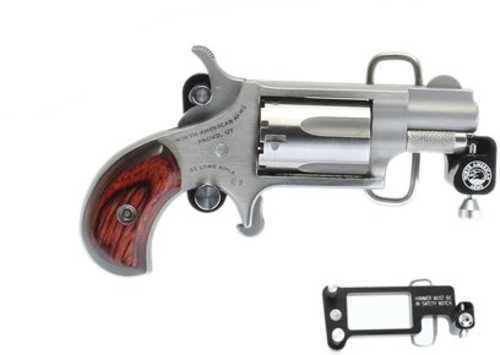 North American Arms Revolver MINI .22LR 1-1/8" Barrel Stainless BUCKLE NAA-22LR-BBS Rosewood Grips