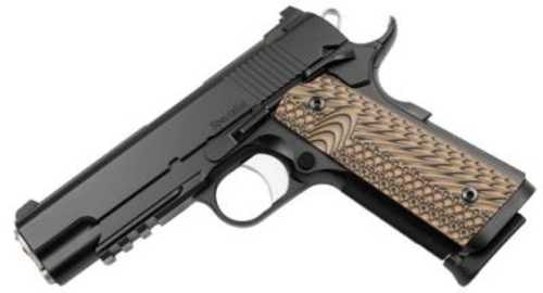 Dan Wesson Specialist 1911 Pistol 9mm Luger 5" Barrel 10 Round Capacity Black Stainless Steel Black/Brown G10 Grip
