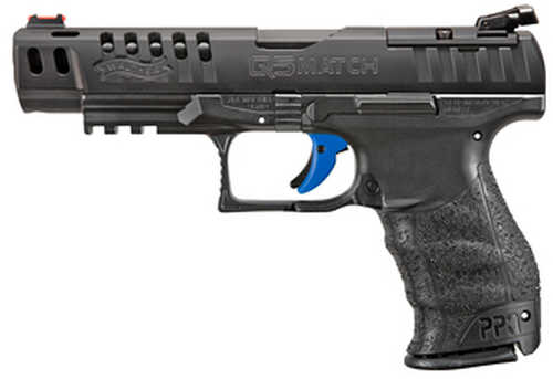 Walther Arms Q5 Match M2 (Thumb Style Mag Release) Pistol 9mm Luger 5" Barrel 15 Round Black Finish