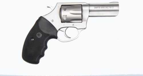 Charter Arms Pitbull Revolver Single/Double Action 380 ACP 3" Barrel 6 Round Black Rubber Grip Stainless
