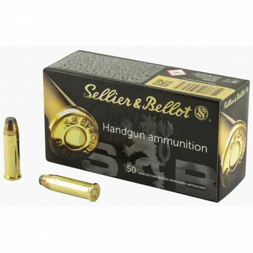 38 <span style="font-weight:bolder; ">Special</span> 50 Rounds Ammunition Sellier & Bellot 158 Grain Soft Point