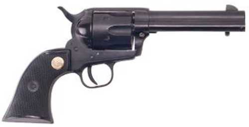 Cimarron Firearms Plinkerton Revolver 22 Long Rifle 4.75" Barrel Checkered Black with Medallion