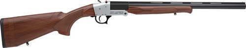 Rock Island Traditional 12 Gauge Shotgun 20" Barrel 3" Chamber Silver Anodized Woodgrain Right Hand
