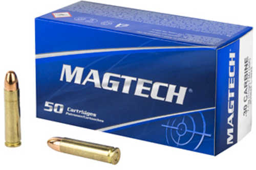 30 Carbine 50 Rounds Ammunition MagTech 110 Grain Full Metal Jacket