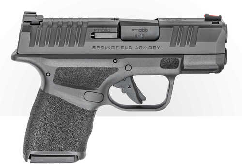 Springfield Armory Hellcat Pistol 9mm Luger 3" Barrel 11+1 Rounds Black Melonite Adaptive Texture Grip Fiber Optic Front Sights