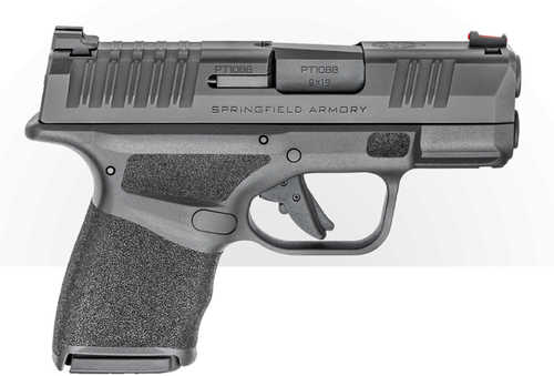 Click to see larger image. Springfield Armory Hellcat Pistol 9mm Luger 3" Barrel 11+1 Rounds Black Melonite Adaptive Texture Grip Fiber Optic Front Sights