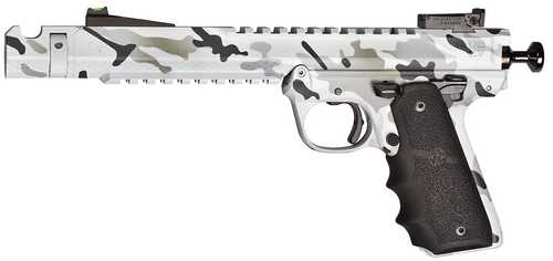 Volquartsen Firearms Black Mamba Pistol 22 Long Rifle 6" Barrel Artic Camo Stock