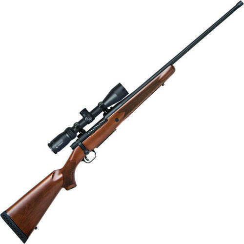 Mossberg Patriot Walnut Vortex Scoped Combo .300 Win Mag Bolt Action Rifle 24" Fluted Threaded Barrel Stock Matte Blued Finish